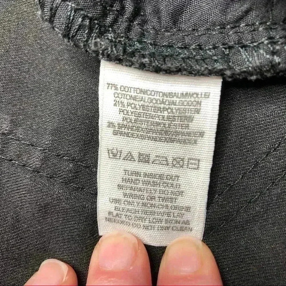 Free People Skinny Jeans Black & Grey Floral Sz 27 - Picture 8 of 16